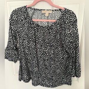 Michael Kors Black and White Blouse